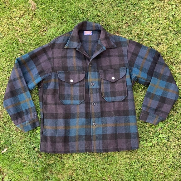 VINTAGE PENDLETON | Plaid Shirt Coat